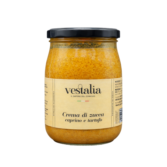 Crema di zucca, caprino e tartufo